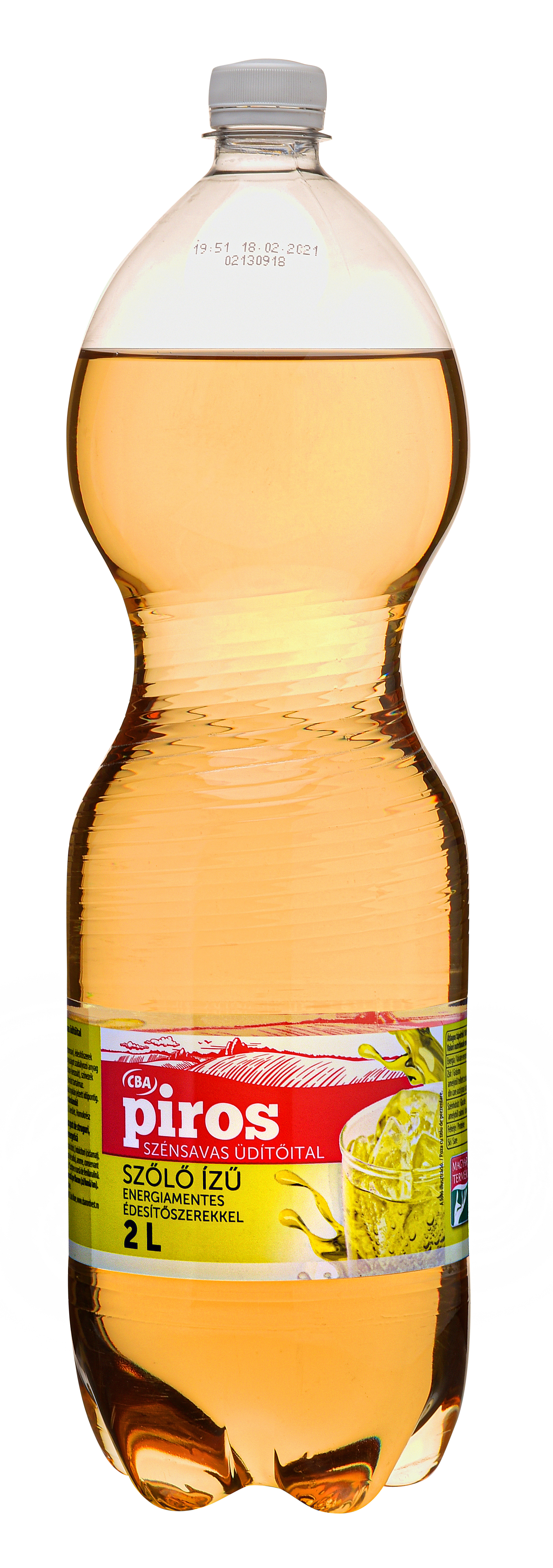 CBA Piros Szőlő ízű energiamentes szénsavas üdítőital édesítőszerekkel 2L